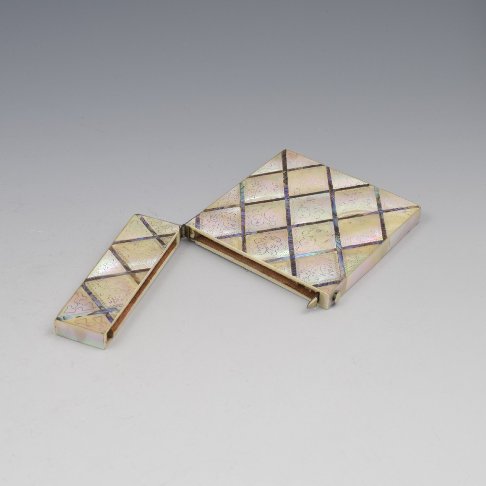 Victorian Mother Of Pearl & Abalone Visiting Card Case View IX