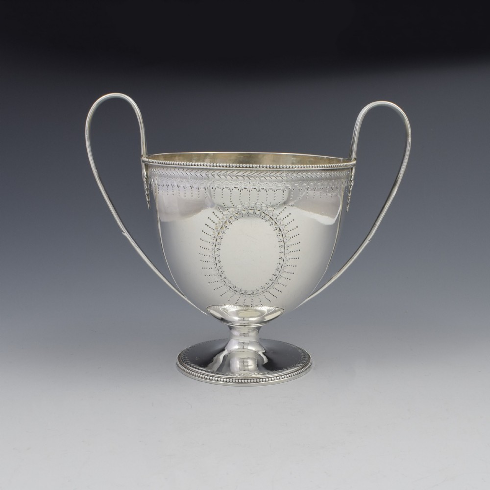 George III Silver Trophy Loving Cup Abraham Peterson & Peter Podio 1784 View II