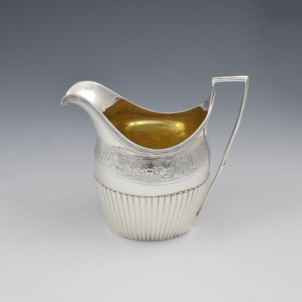 Georgian Silver Cream Jug London 1799 View II