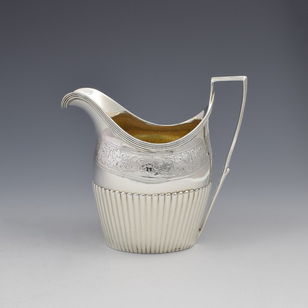 Georgian Silver Cream Jug London 1799 View III