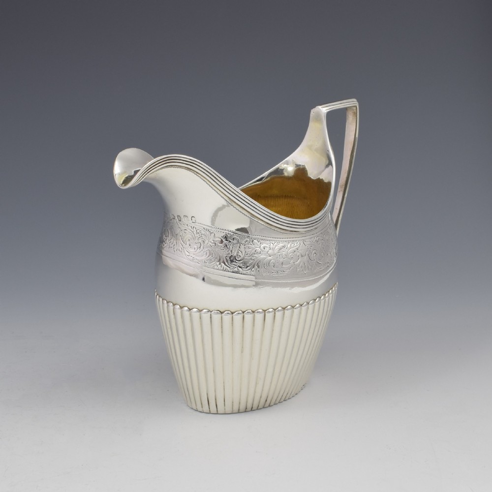 Georgian Silver Cream Jug London 1799 View IV