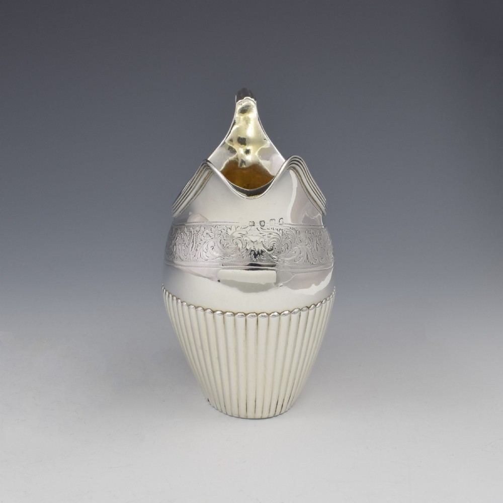 Georgian Silver Cream Jug London 1799 View V