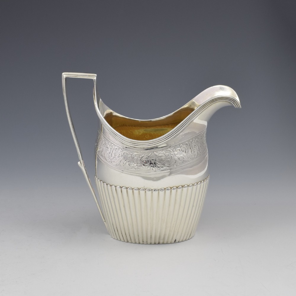 Georgian Silver Cream Jug London 1799 View VII