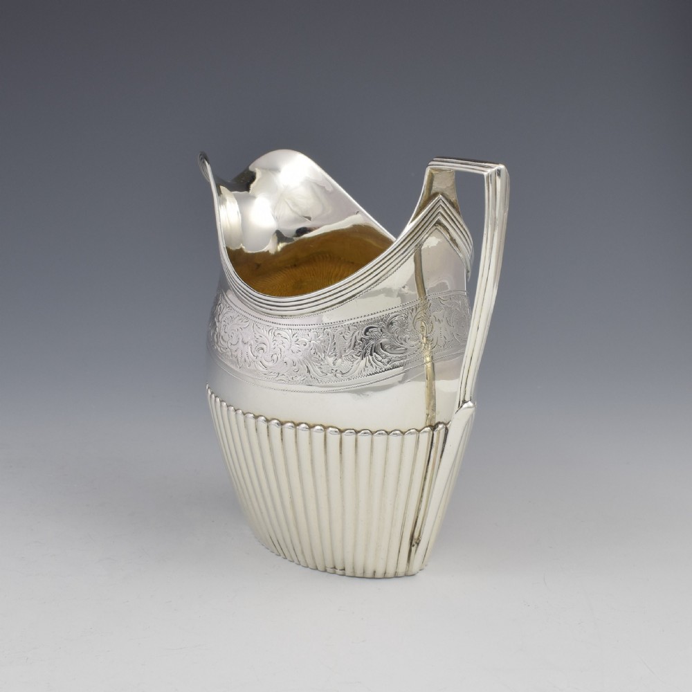 Georgian Silver Cream Jug London 1799 View X