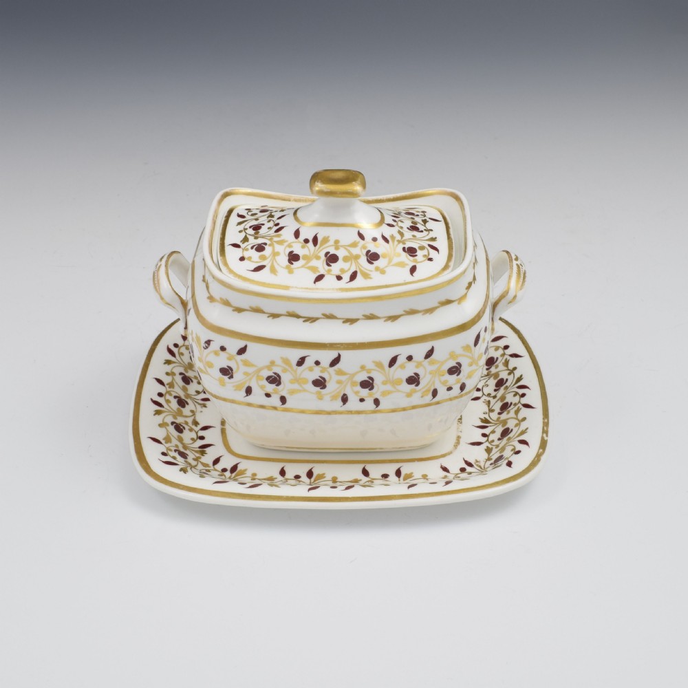 Spode Bone China Sucrier & Stand Pattern 1023  View II