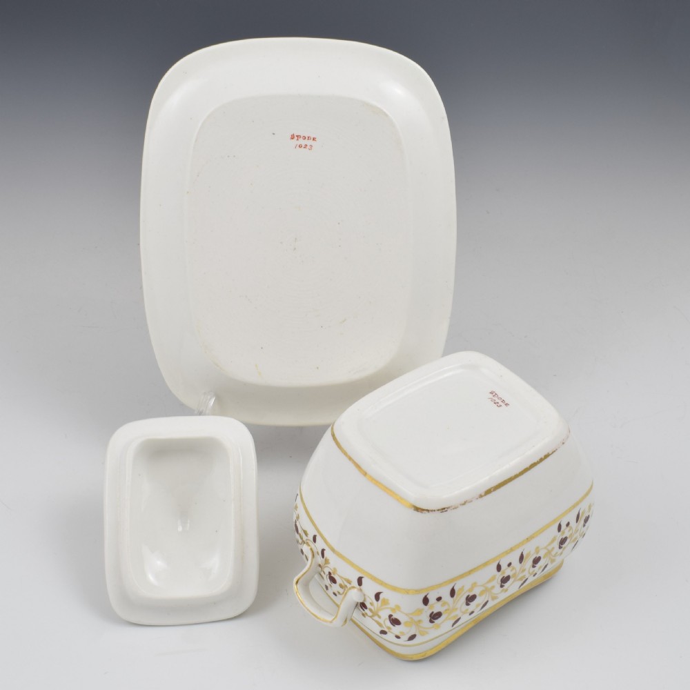 Spode Bone China Sucrier & Stand Pattern 1023  View VIII