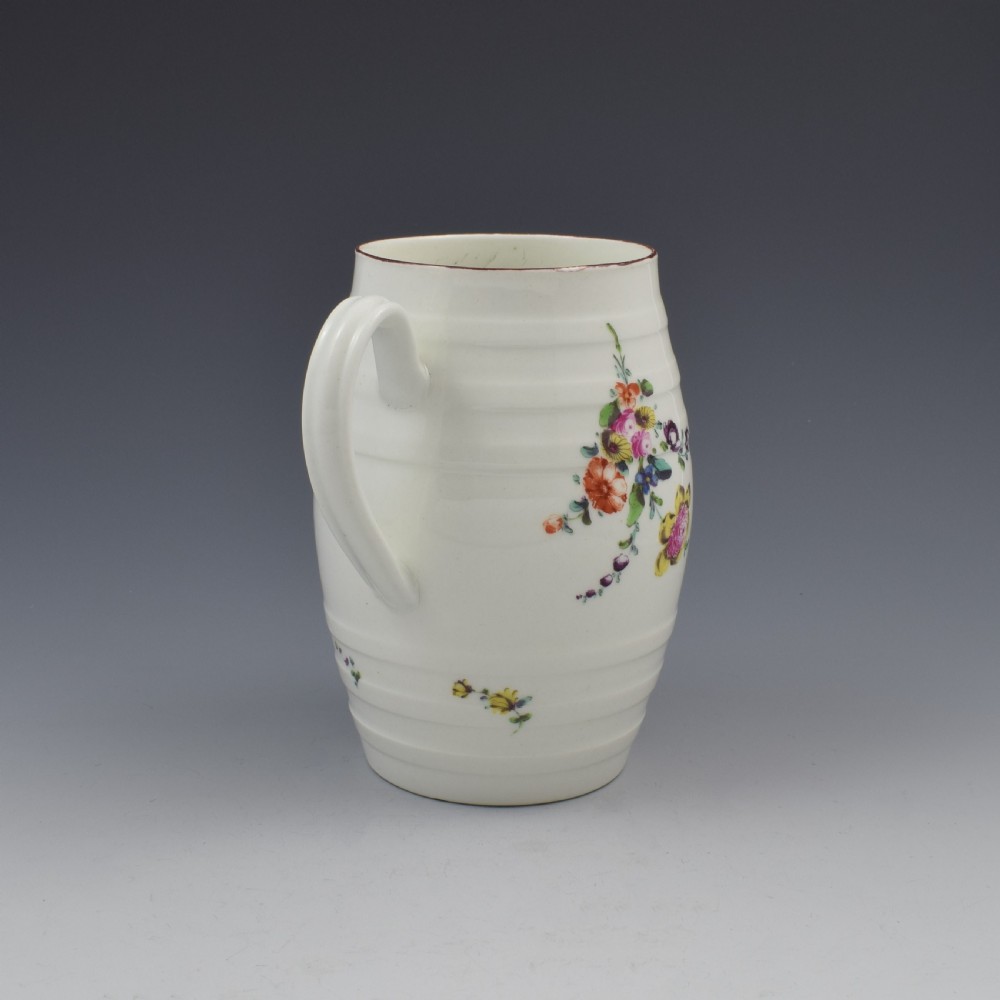 Fine Derby Porcelain Barrel Shaped Cider Mug c.1760-1765 View VI