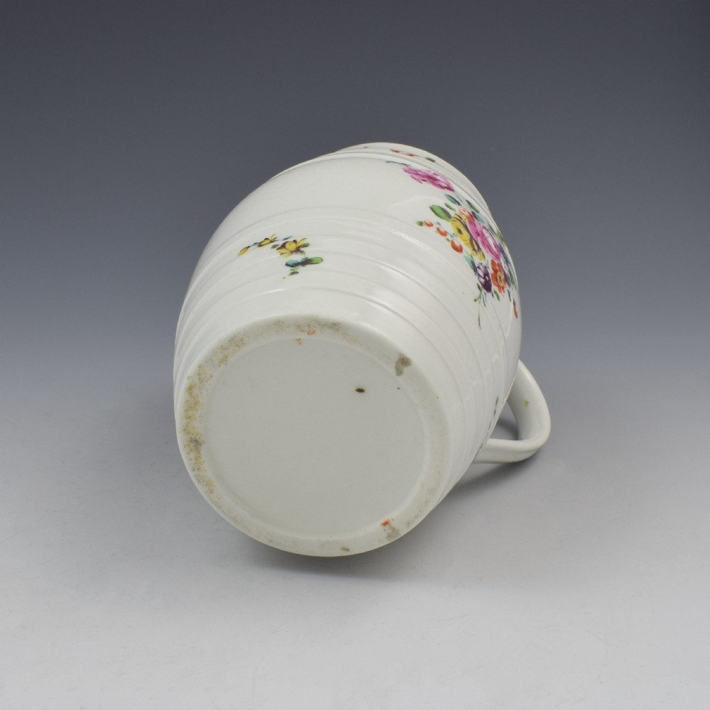 Fine Derby Porcelain Barrel Shaped Cider Mug c.1760-1765 View IX
