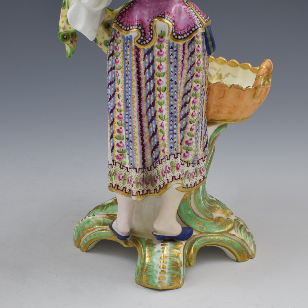 Fine Pair Minton Porcelain Sweetmeat Figures With Baskets Models 84 & 85 c.1830 View XVII