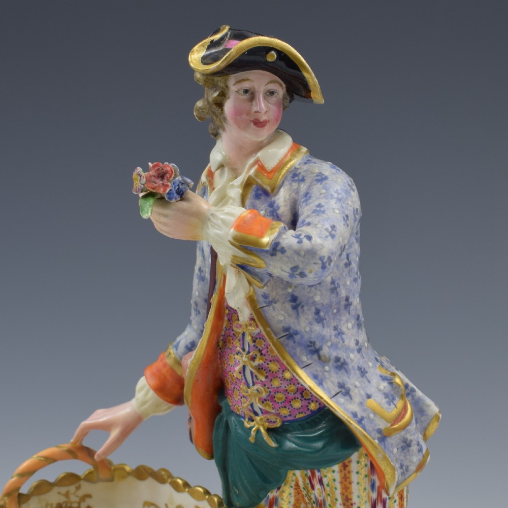 Fine Pair Minton Porcelain Sweetmeat Figures With Baskets Models 84 & 85 c.1830 View XIX
