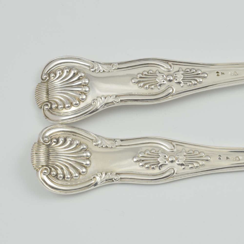 Fine Cased Set Of Victorian Silver Fish Servers 1867 View VIII