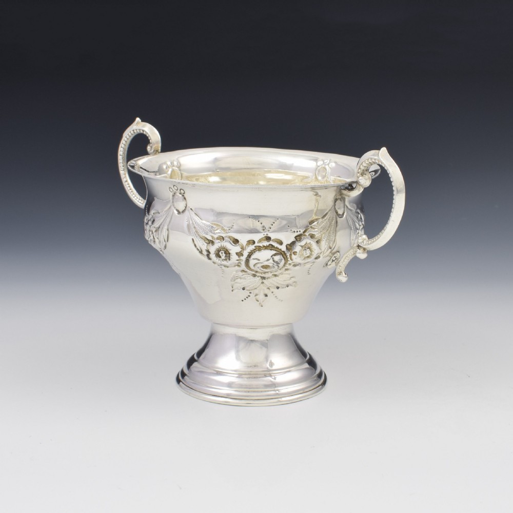 George V Silver Twin Handled Trophy Cup Jacob Rosenzweig 1918 View IV