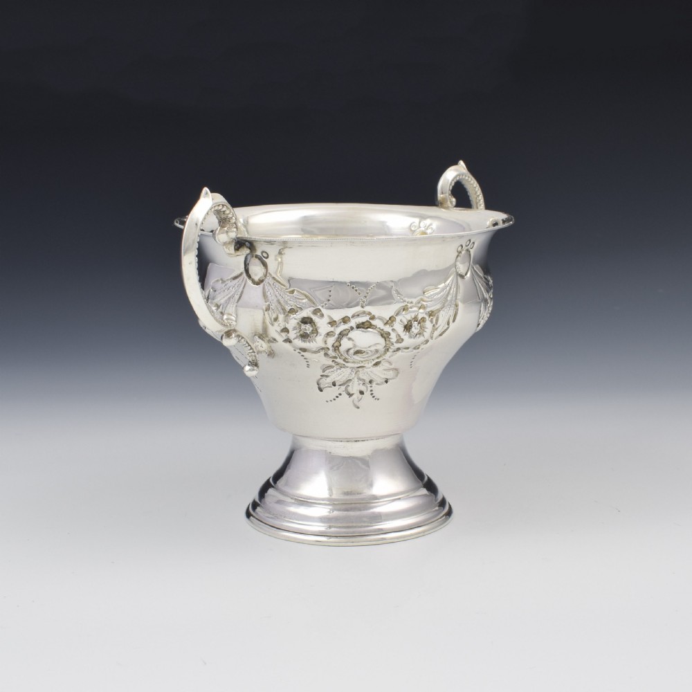 George V Silver Twin Handled Trophy Cup Jacob Rosenzweig 1918 View VI