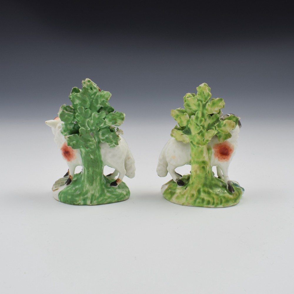 Pair Derby Porcelain Bocage Figures Of Sheep, Ram & Ewe, c.1770 View VI