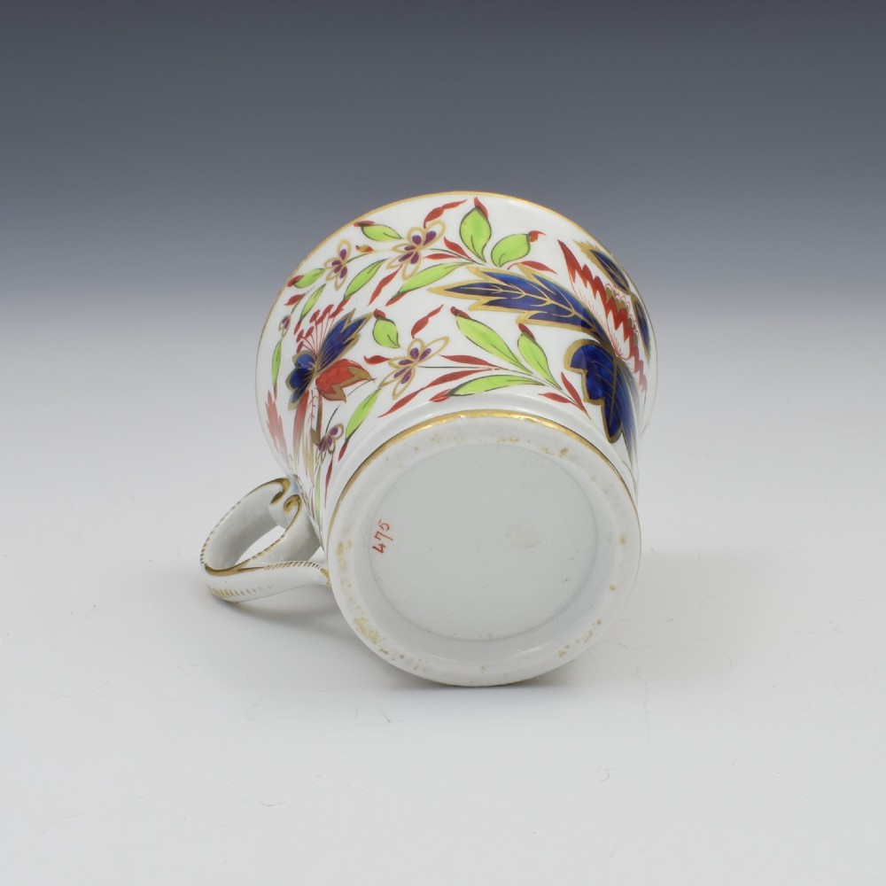 Chamberlain Worcester Porcelain Imari Coffee Cup Pattern 475 View VI