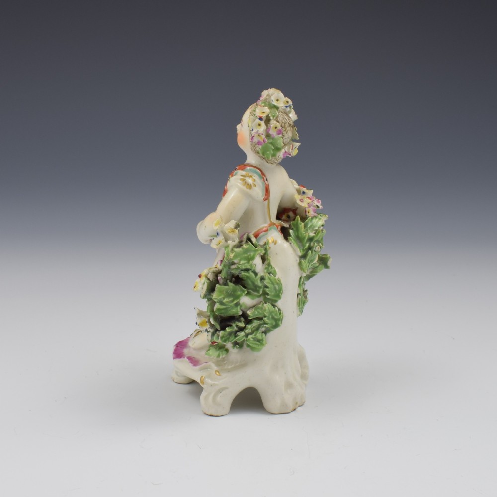 Derby Porcelain Figure Putto On Scrolled Base c.1765 View VI