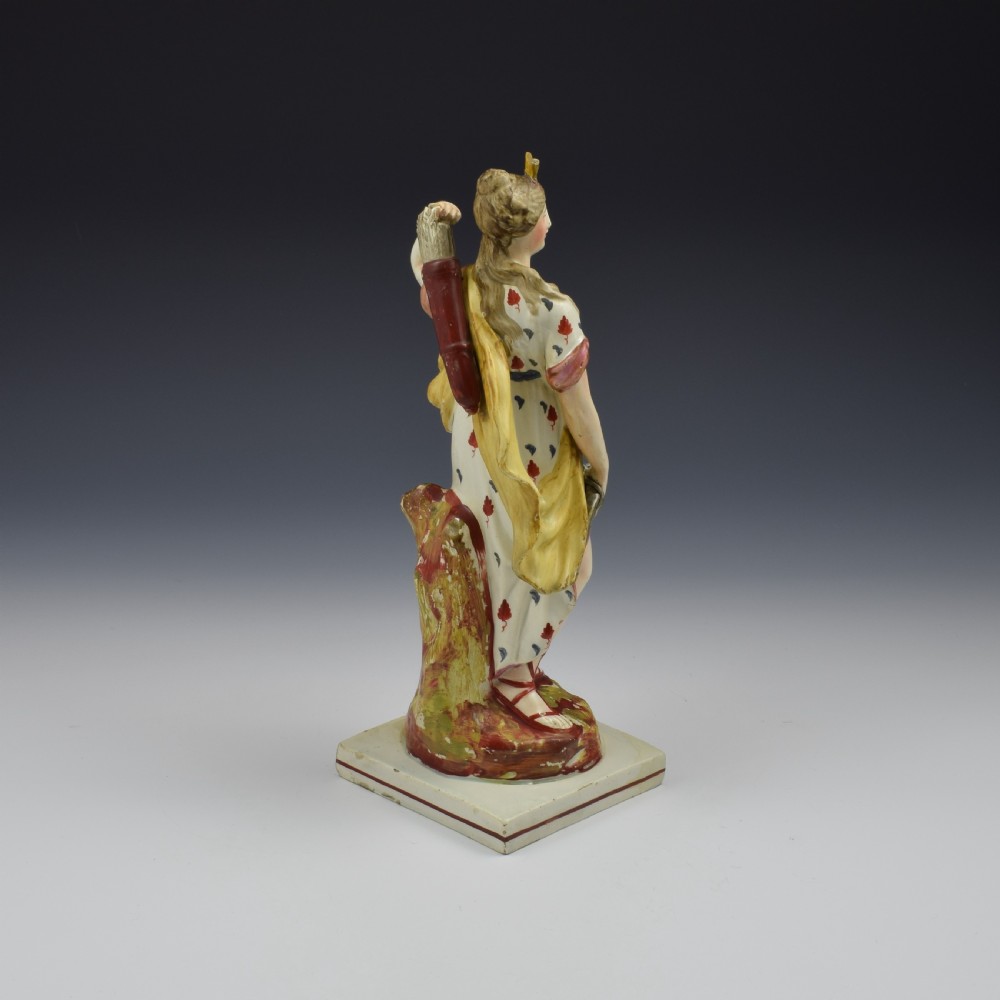 Large Staffordshire Pottery Pearlware Figure Of Diana c.1820 View IV
