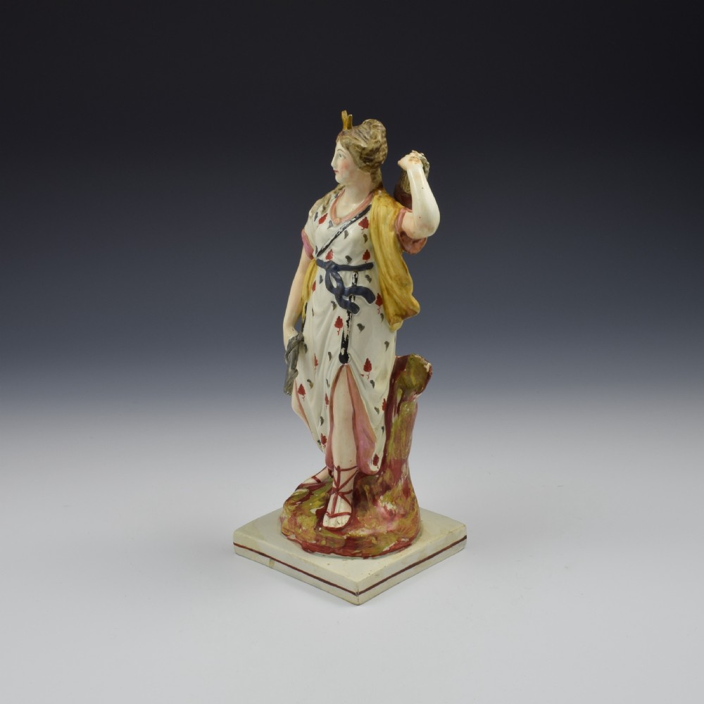 Large Staffordshire Pottery Pearlware Figure Of Diana c.1820 View VIII