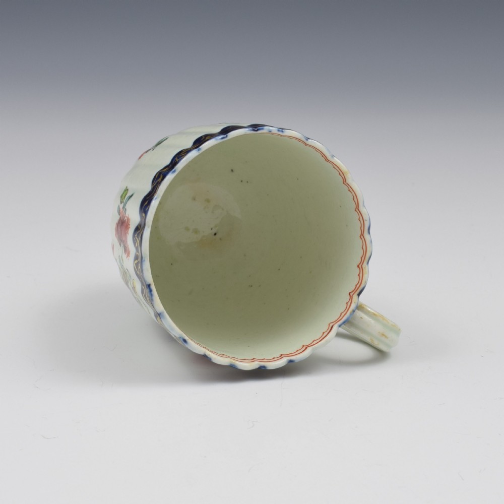 Pennington Liverpool Porcelain Fluted Polychrome Coffee Cup c.1770 View VII