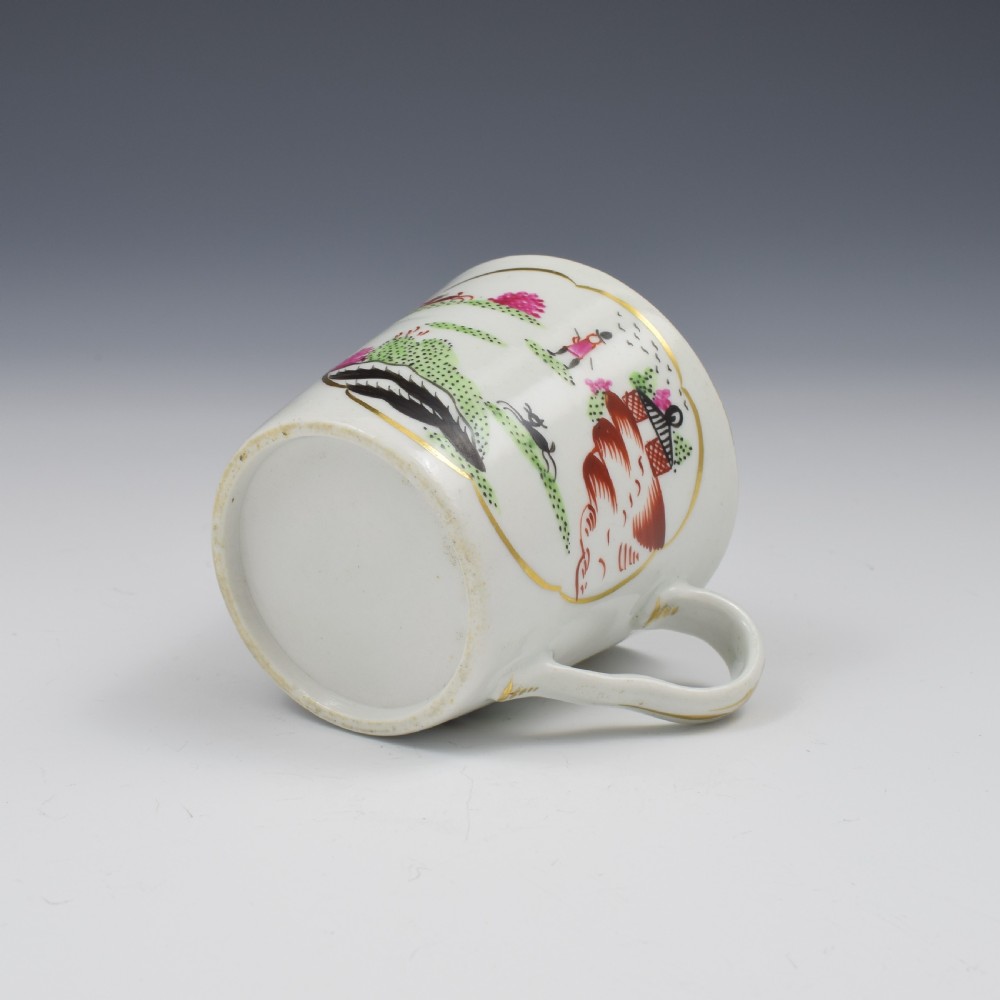 Chamberlain Worcester Porcelain Stag Hunt Coffee Can c.1792 View VI