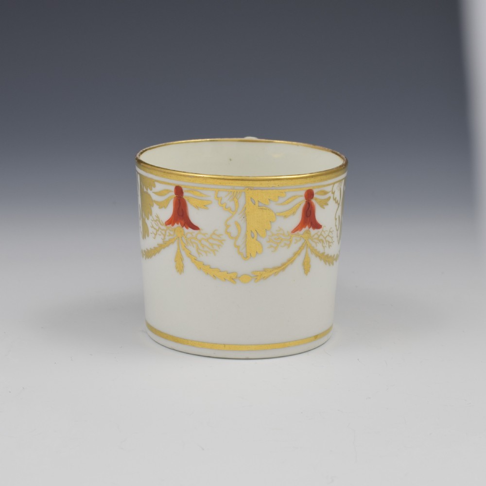 Georgian Coalport Porcelain Coffee Can c.1805 Pattern 724 View II