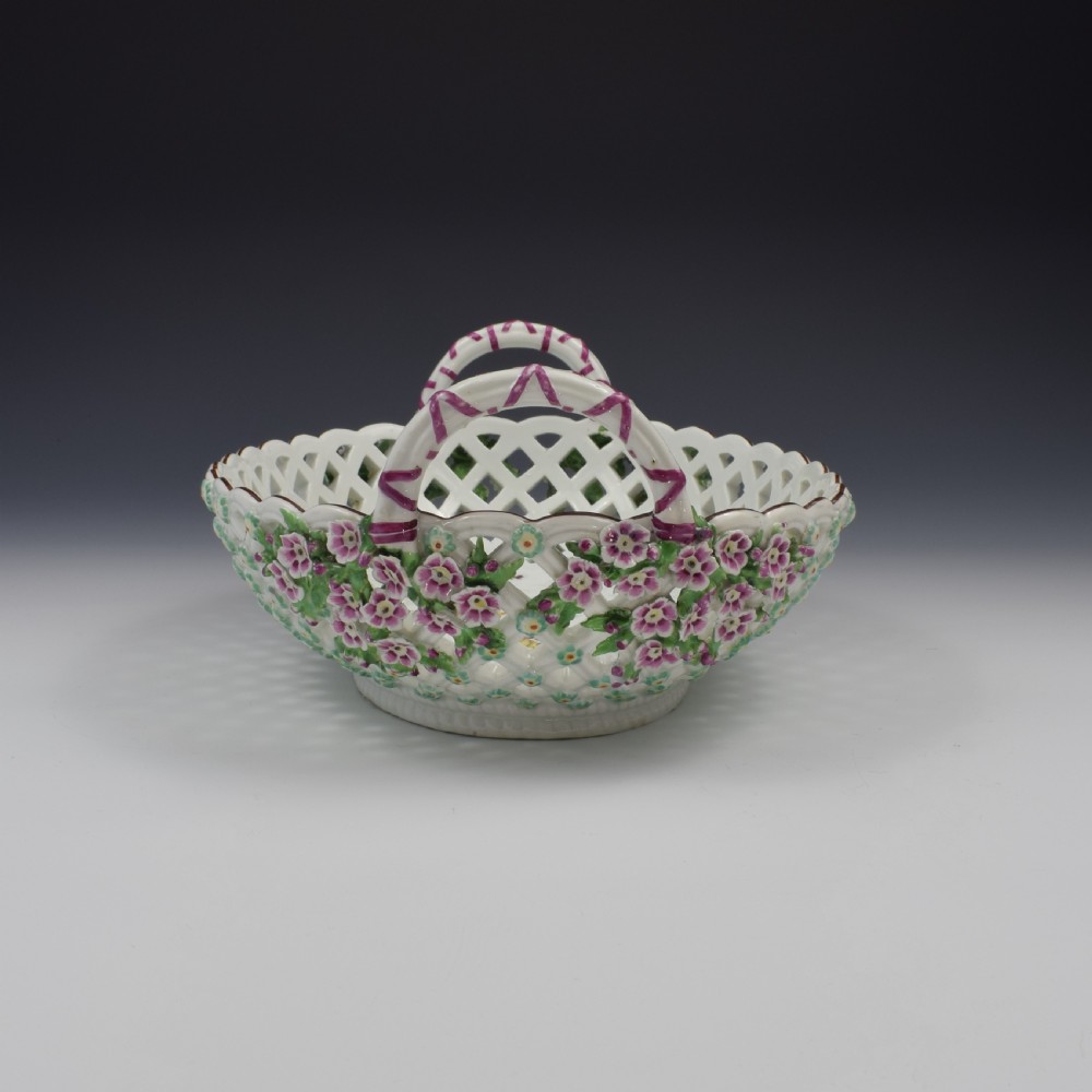 Fine Large Chelsea Red Anchor Porcelain Basket c.1750-1758 View VIII
