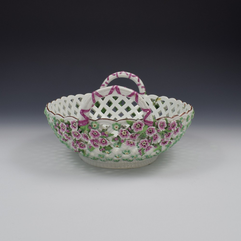 Fine Large Chelsea Red Anchor Porcelain Basket c.1750-1758 View VIII