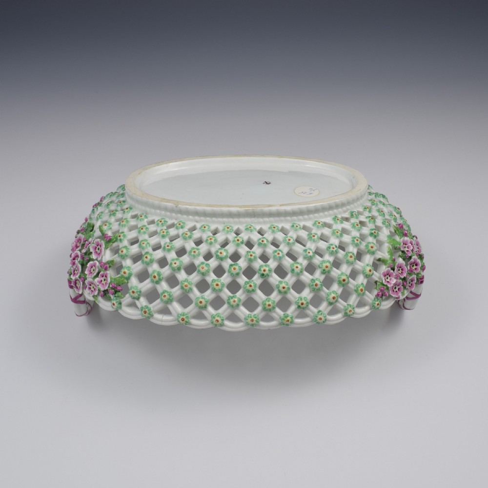 Fine Large Chelsea Red Anchor Porcelain Basket c.1750-1758 View XIV