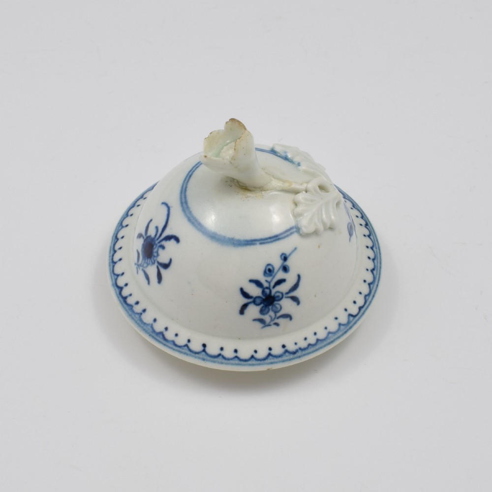 First Period Worcester Porcelain Waiting Chinaman Coffee Pot & Cover c.1770 View VIII