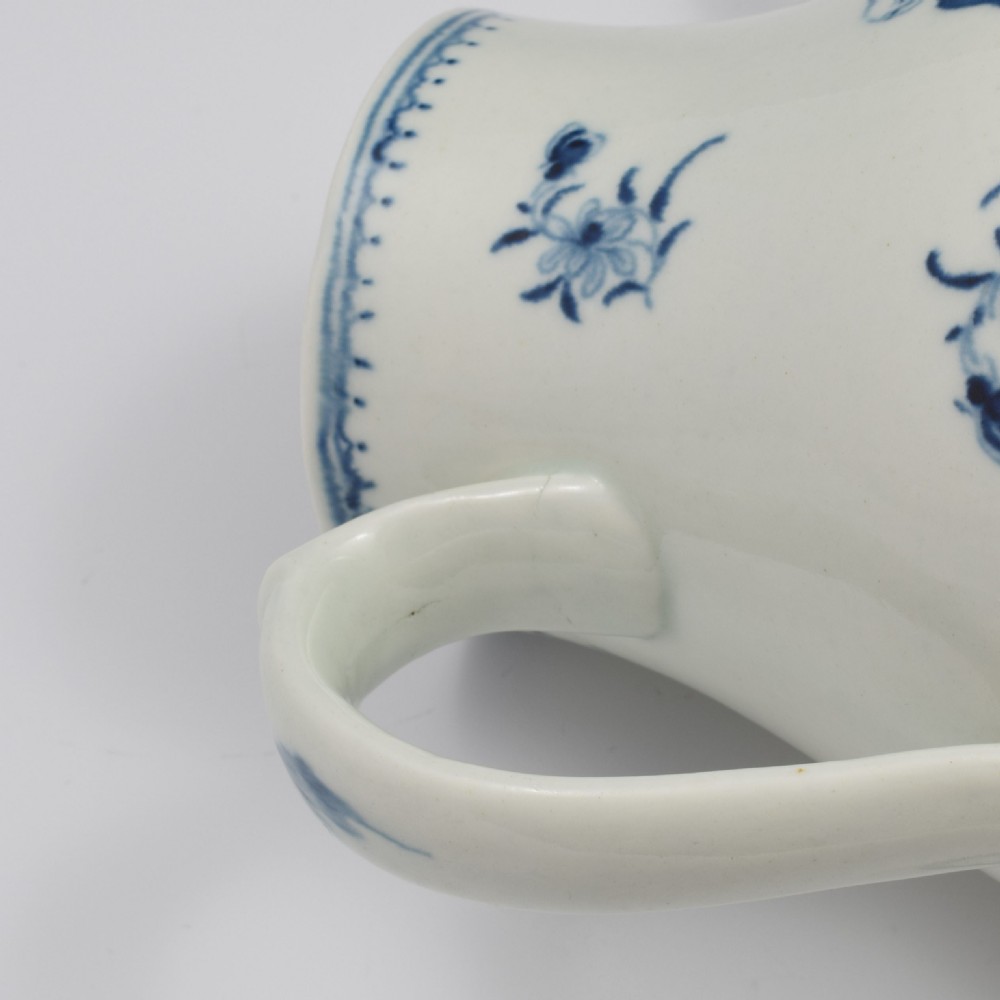 First Period Worcester Porcelain Waiting Chinaman Coffee Pot & Cover c.1770 View IX