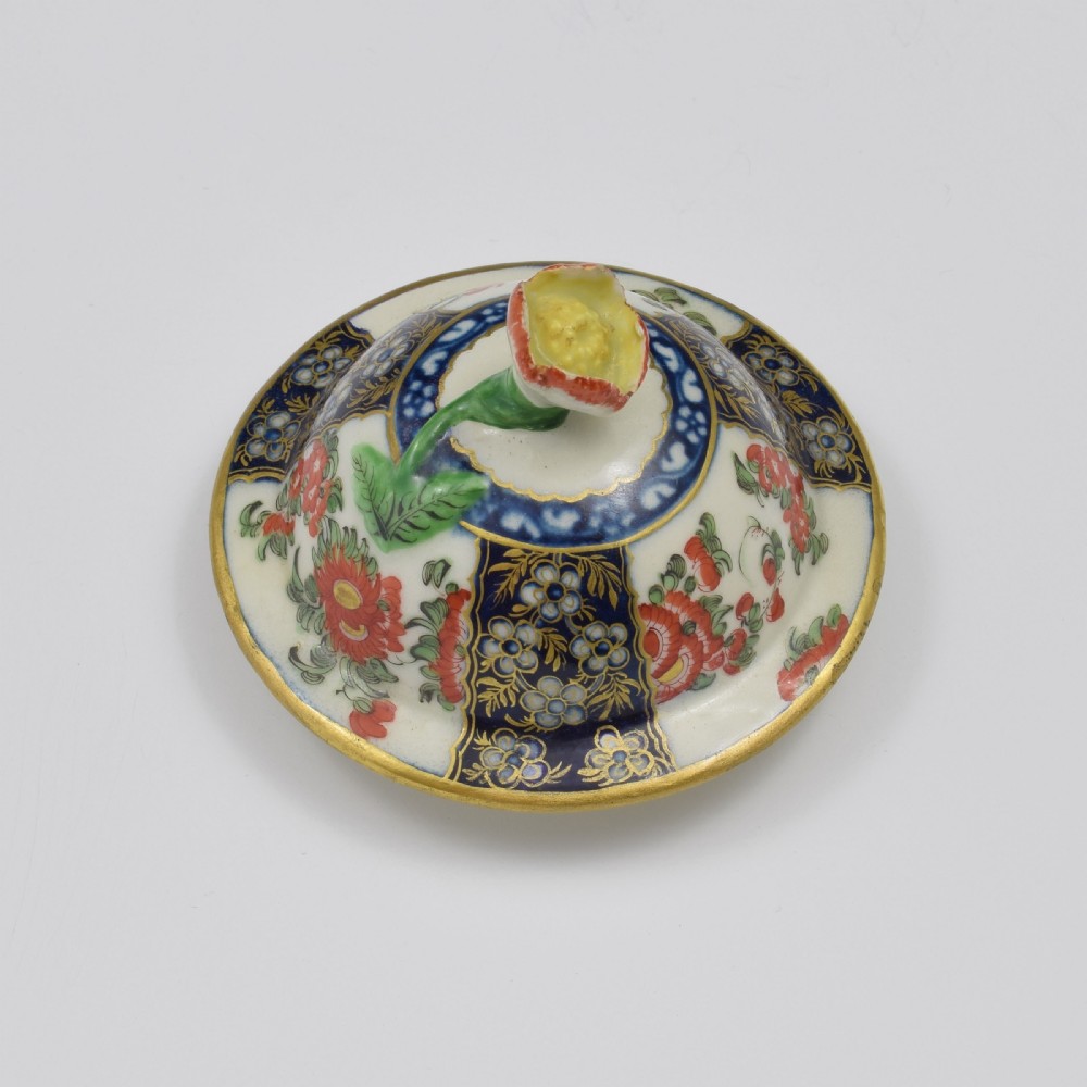 First Period Worcester Porcelain Kakiemon Vase & Cover Ex-Zorensky View VIII
