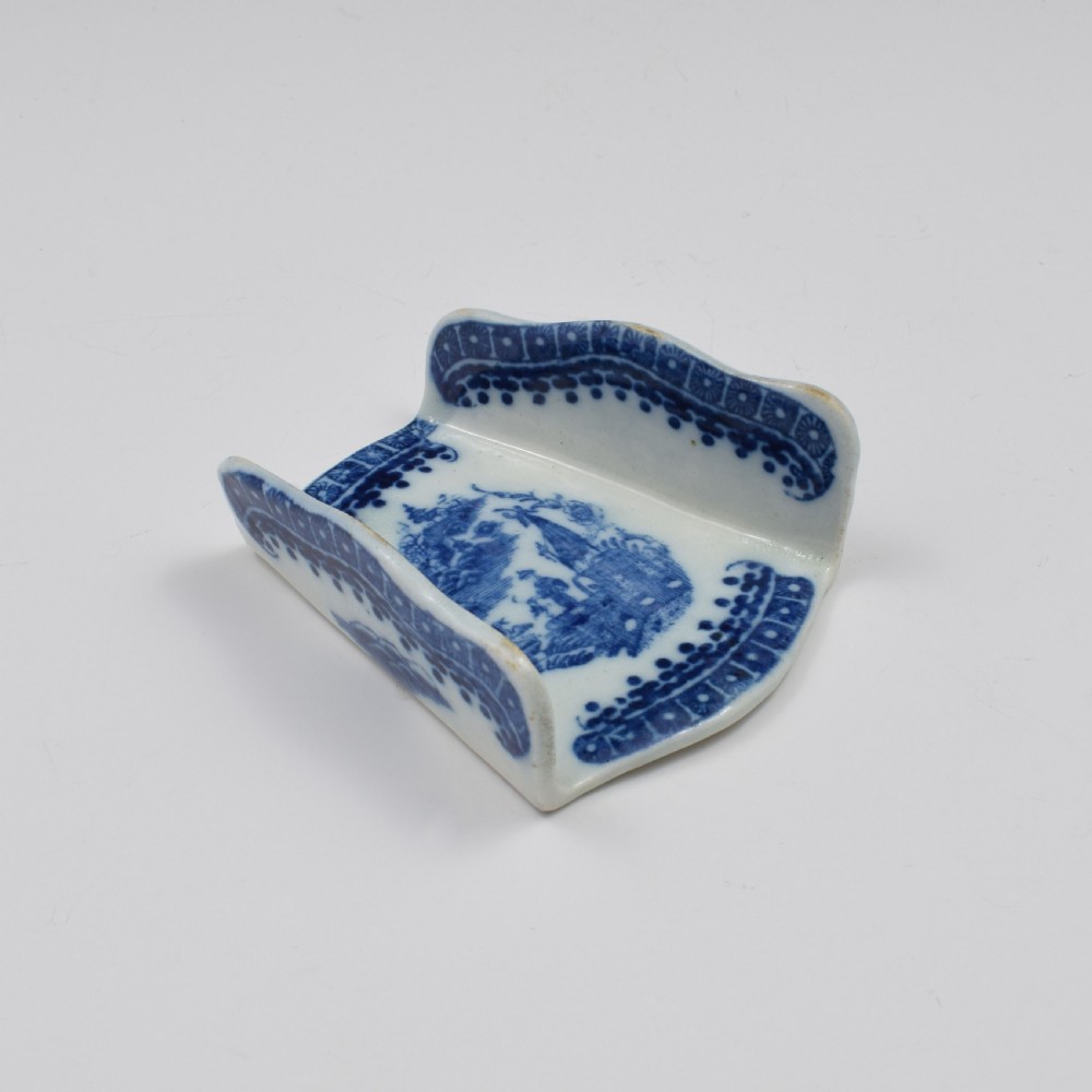 Caughley Porcelain Fisherman Asparagus Server c.1785 View II