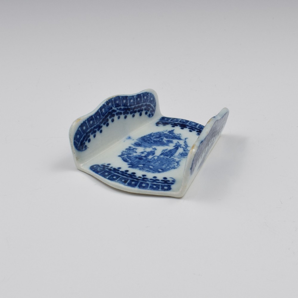Caughley Porcelain Fisherman Asparagus Server c.1785 View VI