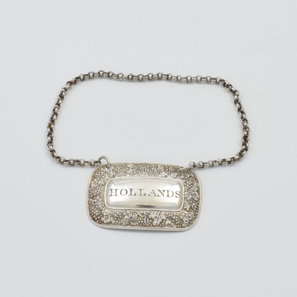 George IV Silver Hollands Decanter Wine Label