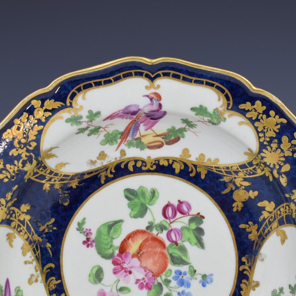 First Period Worcester Porcelain James Giles Lady Mary Wortley Montagu Soup Plate View III