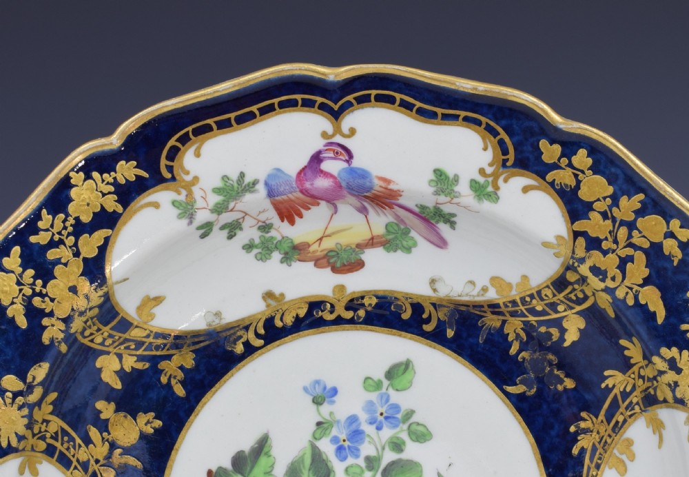 First Period Worcester Porcelain James Giles Lady Mary Wortley Montagu Soup Plate View IV