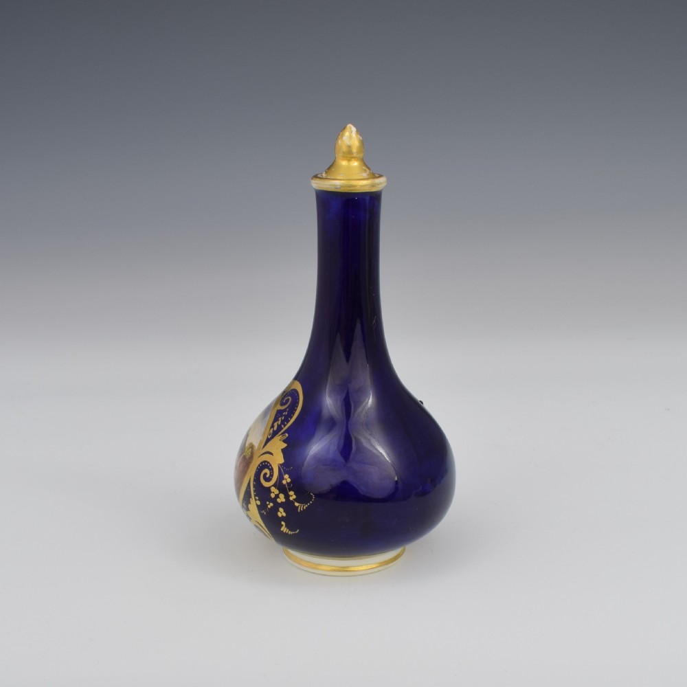 Georgian Derby Porcelain Scent Bottle Landscape View c.1815 View II