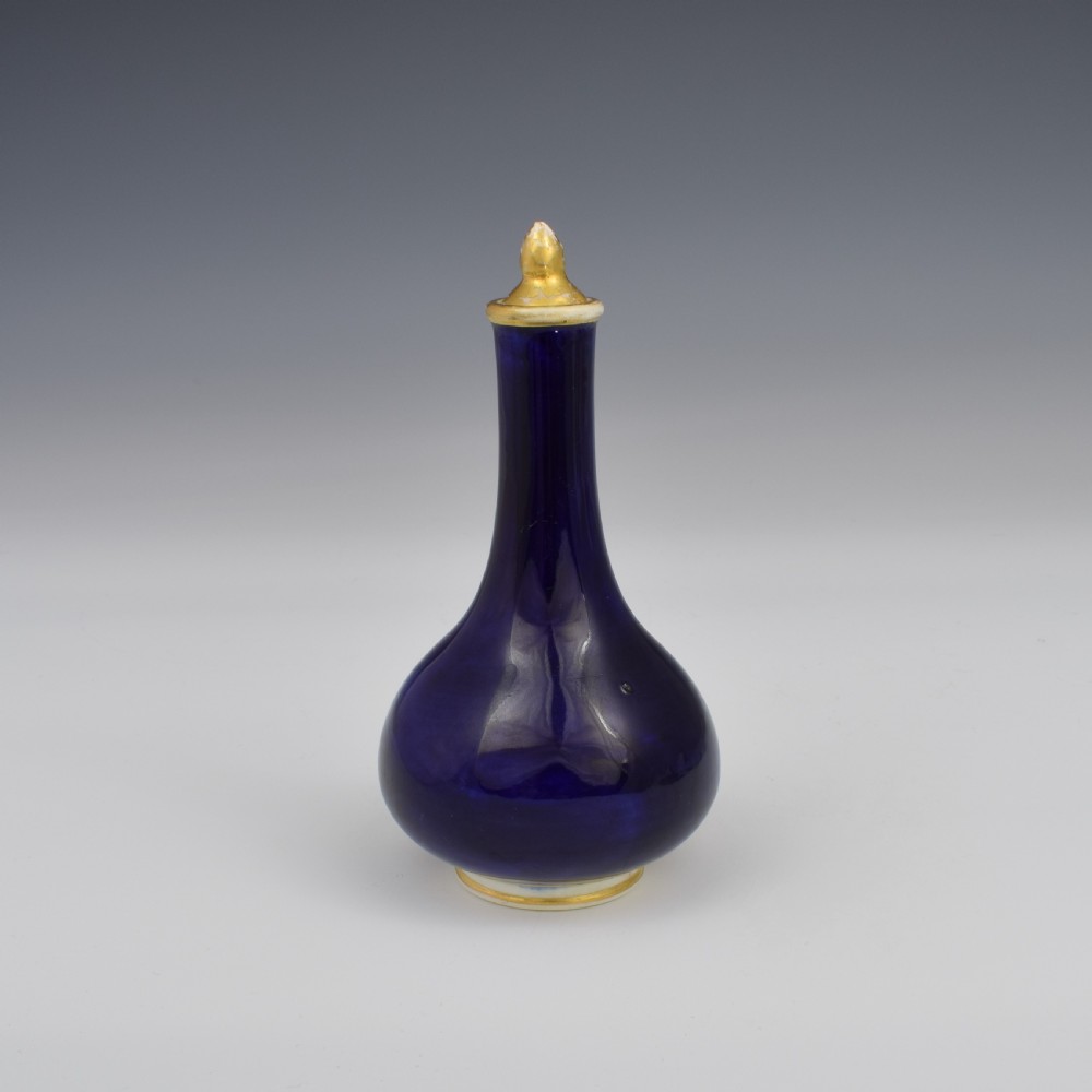 Georgian Derby Porcelain Scent Bottle Landscape View c.1815 View III