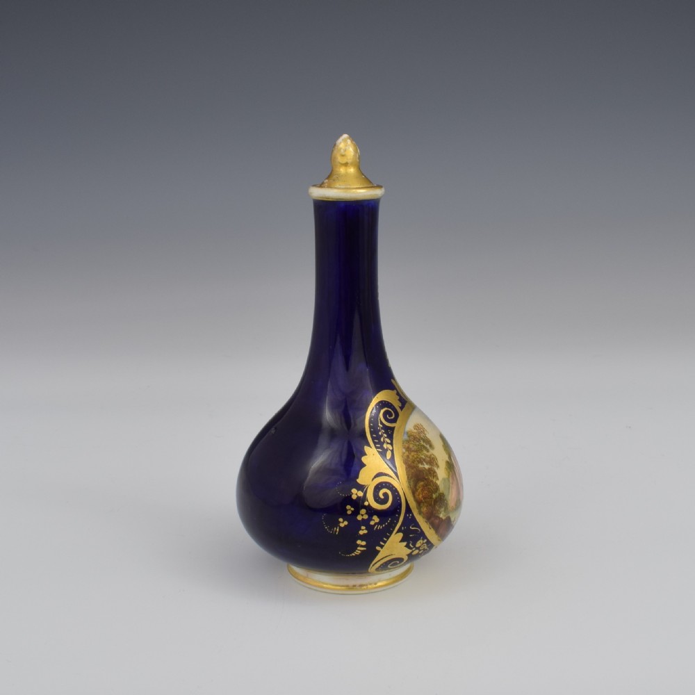 Georgian Derby Porcelain Scent Bottle Landscape View c.1815 View IV