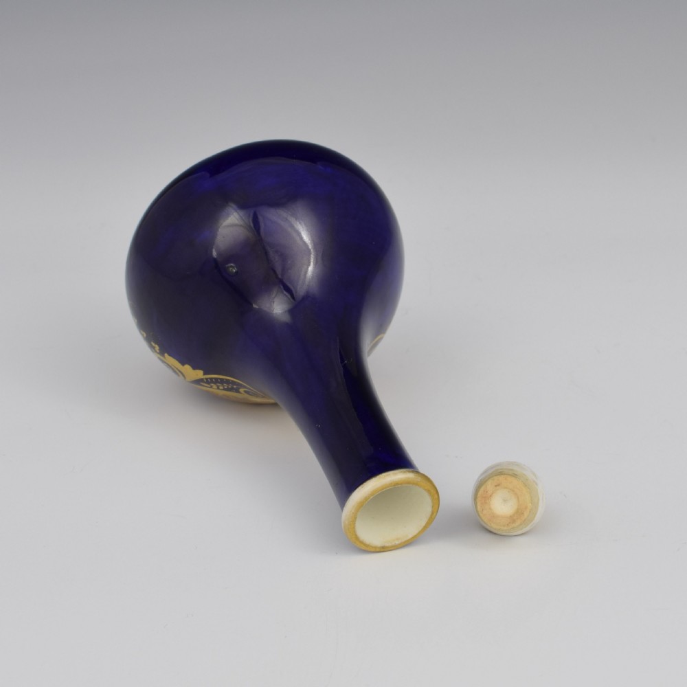Georgian Derby Porcelain Scent Bottle Landscape View c.1815 View VI