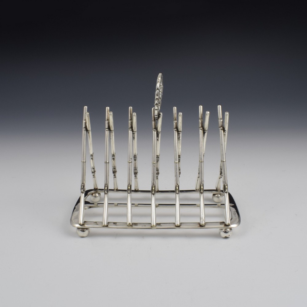 Rare Victorian Silver Plated Rifle Toast Rack Registered Design 1871 View IX