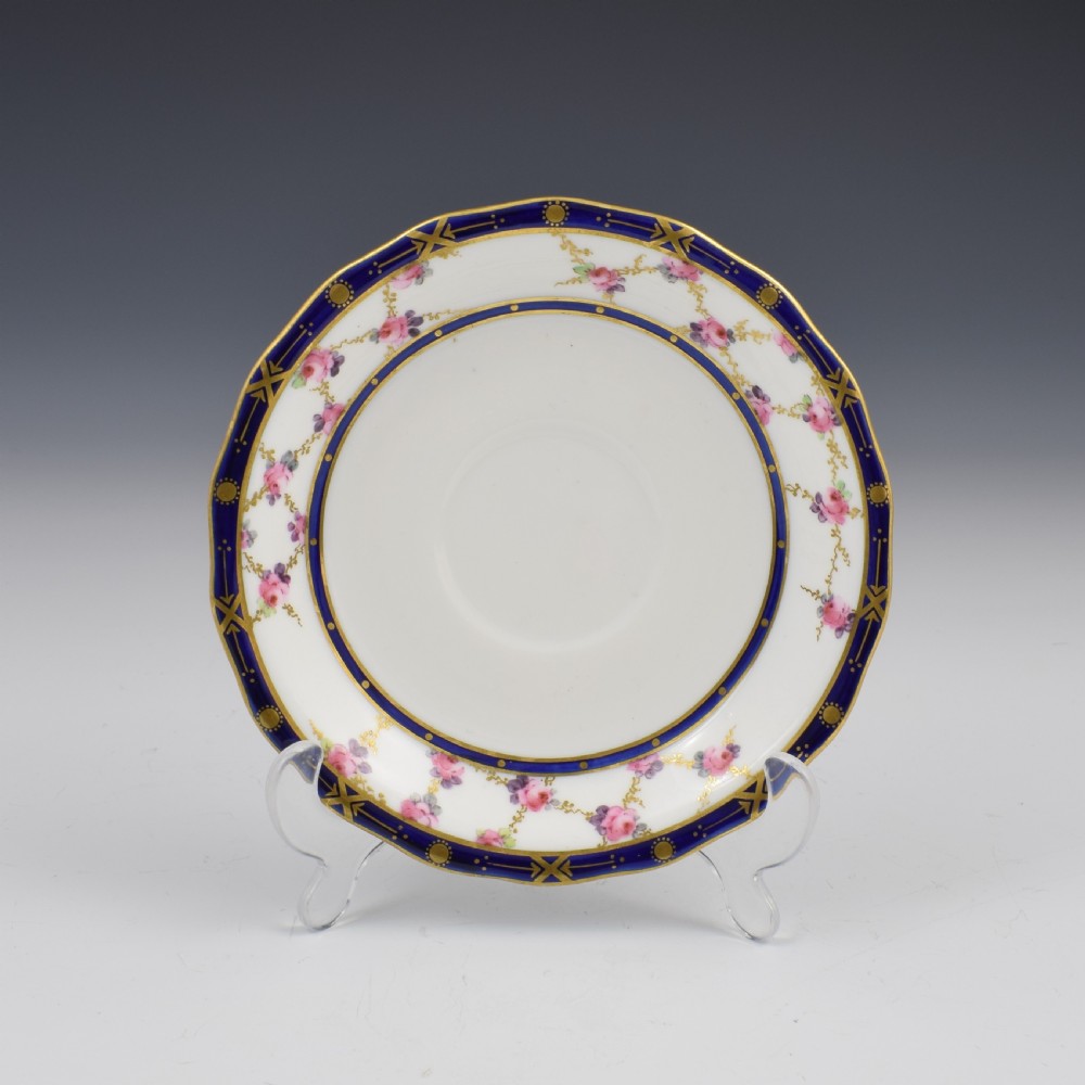 Fine Victorian Royal Crown Derby Porcelain Tea Cup & Saucer 5648 View II