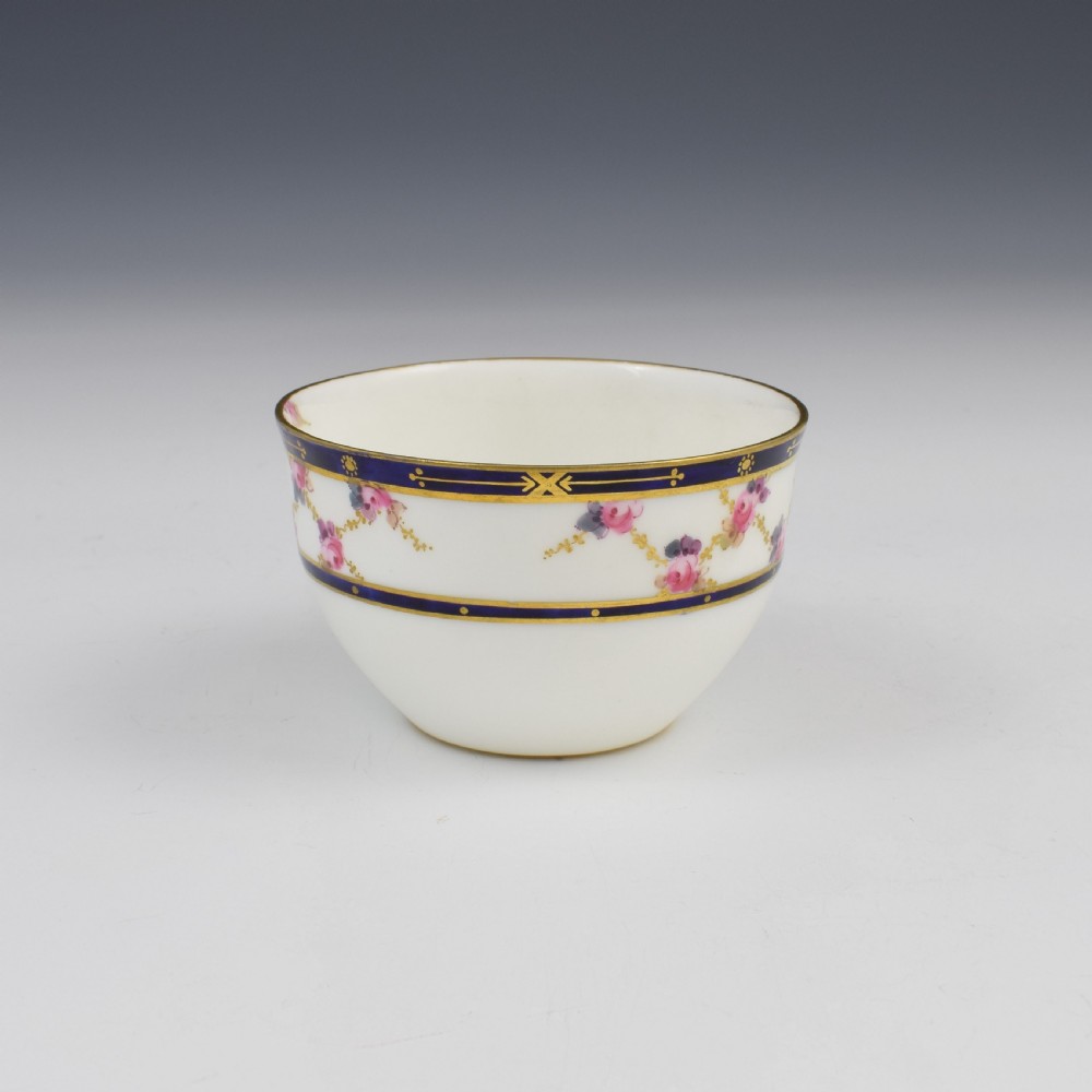 Fine Victorian Royal Crown Derby Porcelain Tea Cup & Saucer 5648 View VII