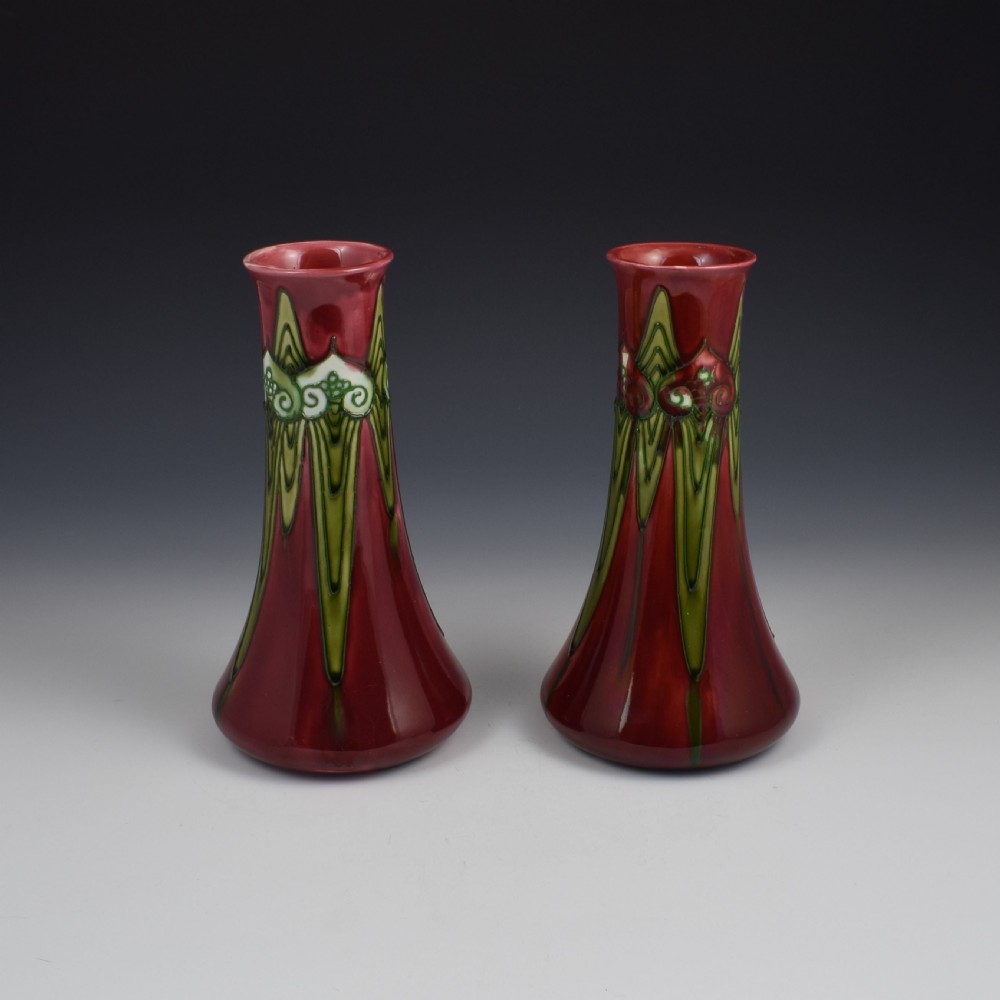 Pair Of Minton Secessionist No. 1 Vases Model 3334 View II