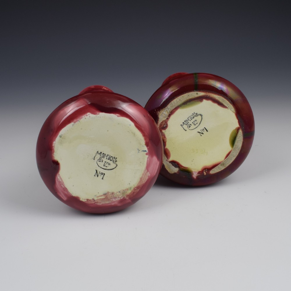 Pair Of Minton Secessionist No. 1 Vases Model 3334 View V