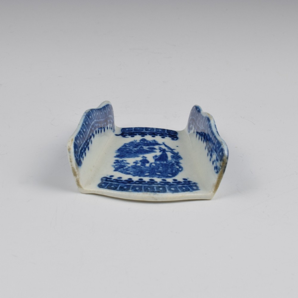 Caughley Porcelain Fisherman Pattern Asparagus Server c.1785 View II