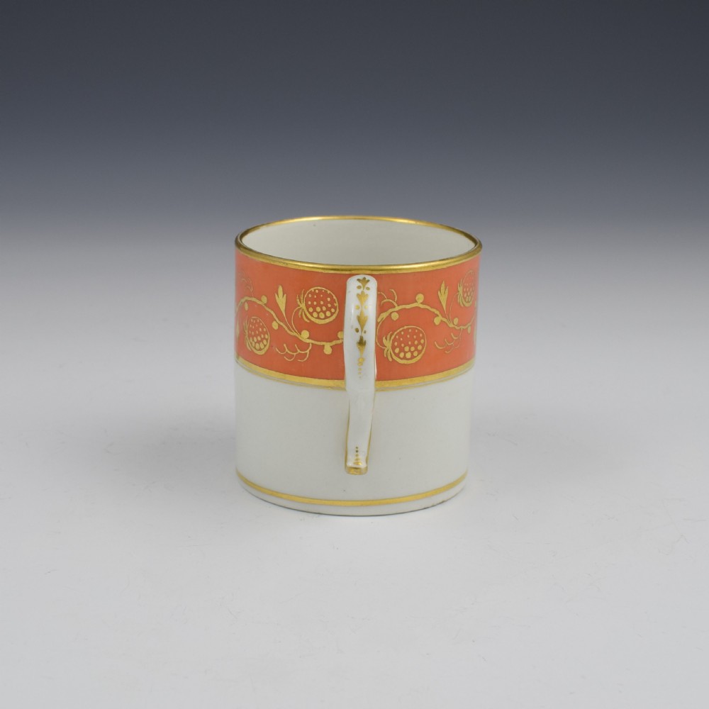 Barr Period Worcester Porcelain Strawberries Coffee Can c.1805 View II