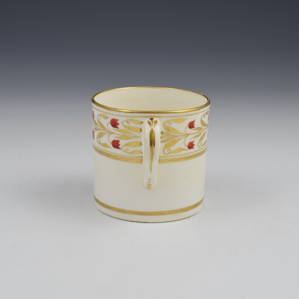 Georgian Minton Porcelain Coffee Can c.1805 Pattern 500 View IV