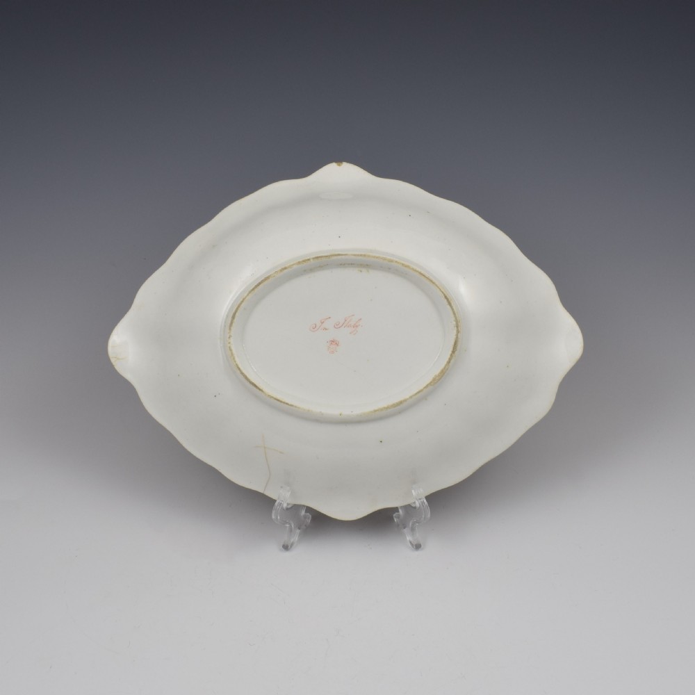 Derby Porcelain Dessert Dish George Robertson Landscape View In Italy c.1815 View IV