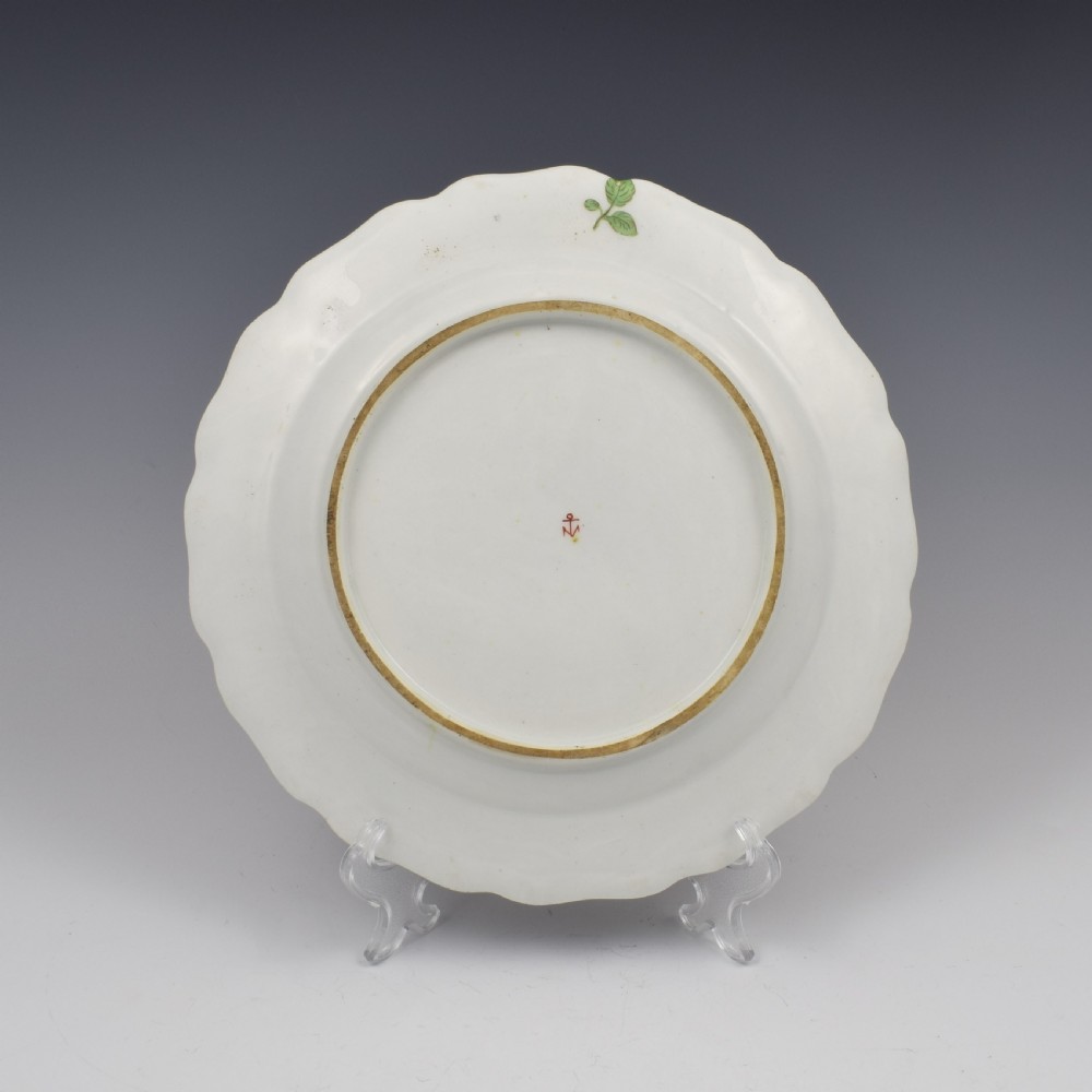 Chelsea Porcelain Red Anchor Period Floral Dessert Plate c.1755 View III